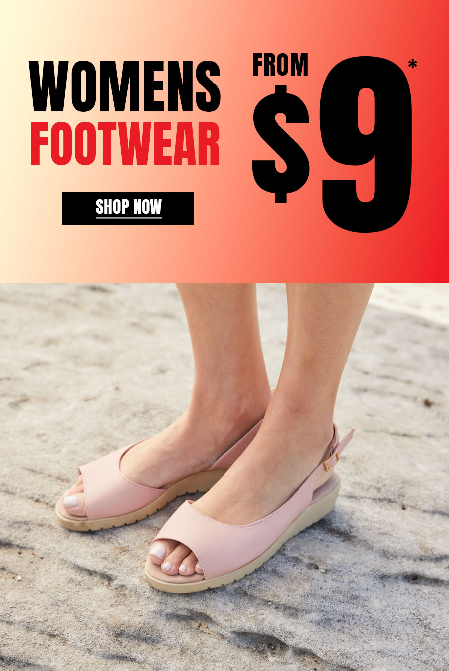 Shop Womens Footwear from $9